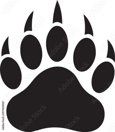 A versatile vector icon set of seamless animal paw prints, perfect for illustrating various pet footprints like cats and dogs