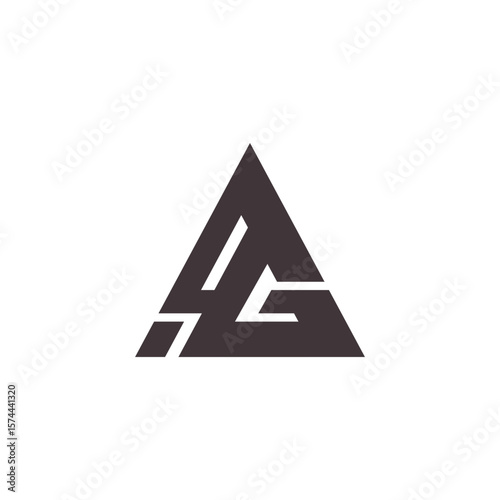 Logo design featuring a stylized letter AG or monogram, focusing on simplicity, uniqueness, and brand identity, suitable for businesses, startups, and personal branding.