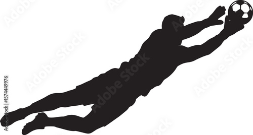  Soccer Game Silhouette
