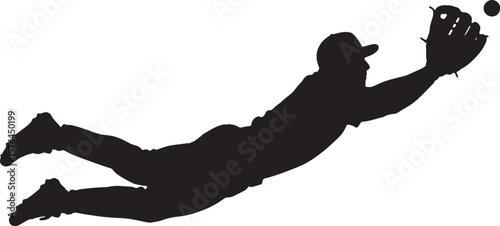 Baseball silhouette