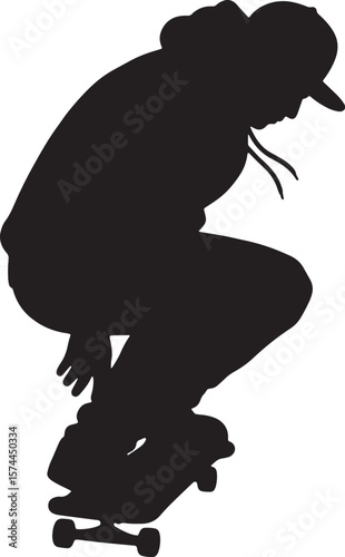 Skateboarding Silhouette