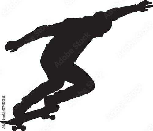 Skateboarding Silhouette
