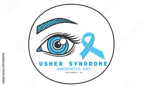 Usher Syndrome Awareness Day. eye concept Design.