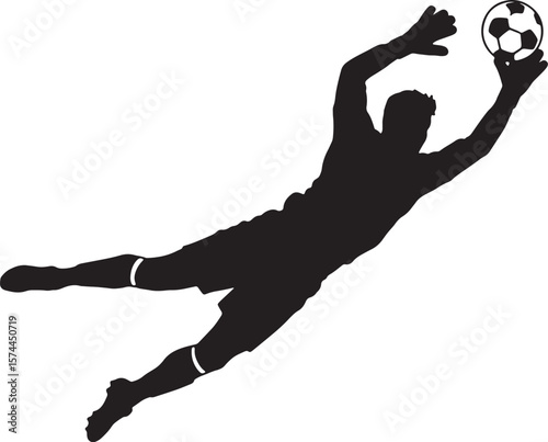  Soccer Game Silhouette