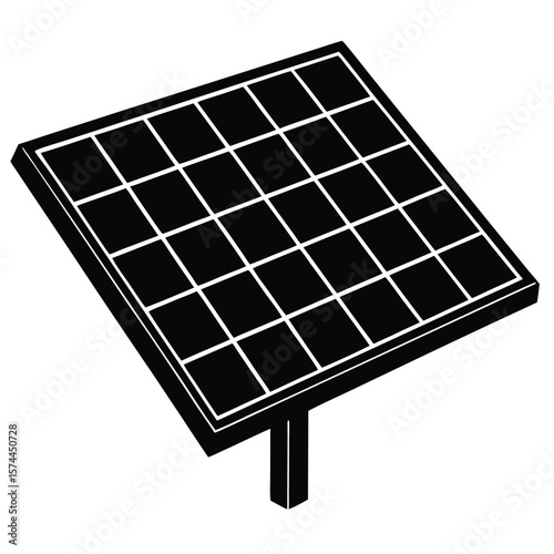 Psychologist element isolated solar panel on white background