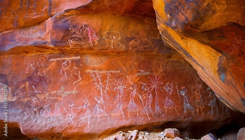 rock paintings of tassili n ajjer algeria