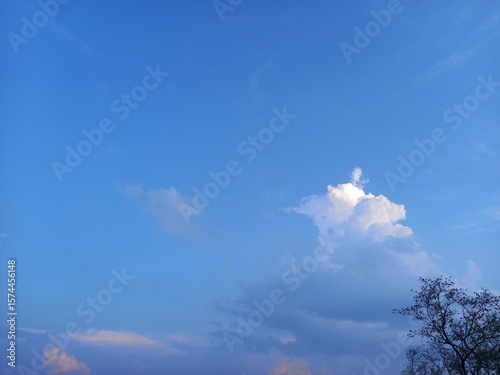 The atmosphere changes during the golden color as the background of the dusk sky.	
