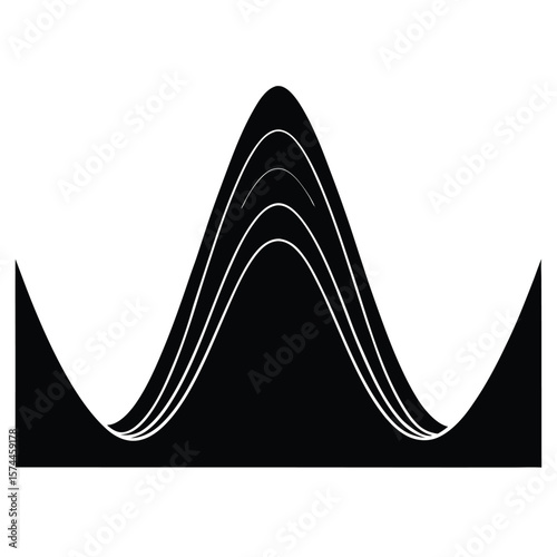 Psychologist element isolated wave function on white background