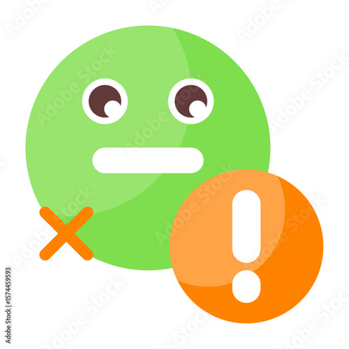 Deepfake Detection Flat Style Icon