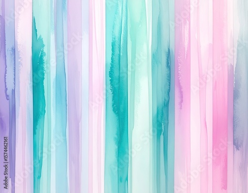 Abstract watercolor stripes