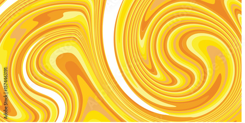 Yellow wavy background, minimalist marble motif background, psychedelic background