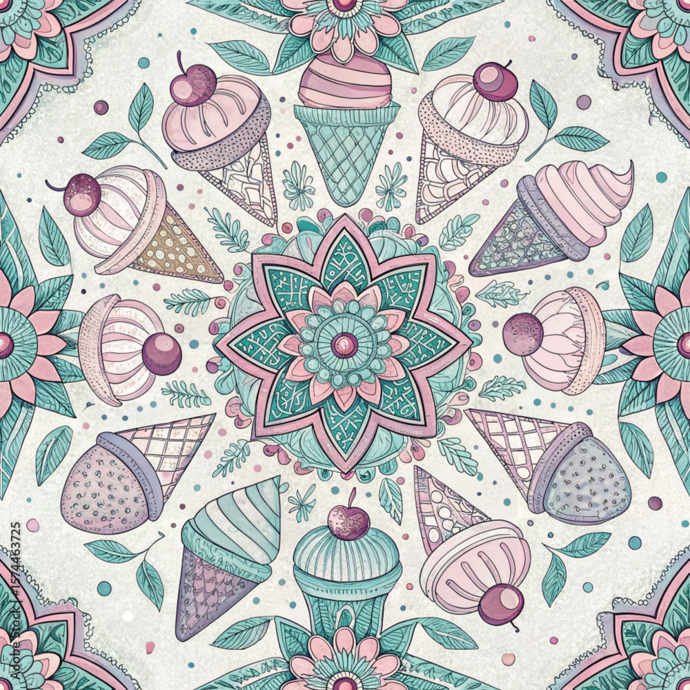 Fototapeta premium seamless floral pattern