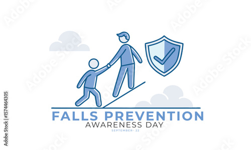 Falls Prevention Awareness Day. Falls Concept Design.