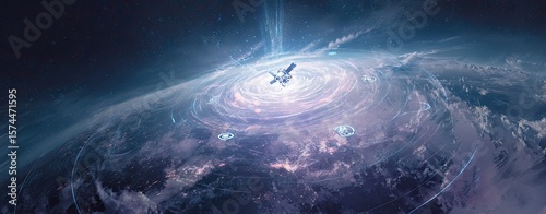 AI in disaster response with real-time AI in disaster response mapping and AI in disaster response for emergency rescue coordination A stunning view of a cosmic phenomenon.