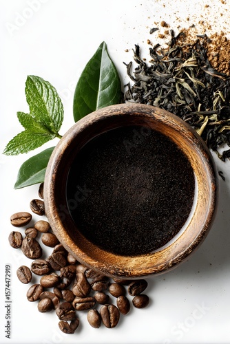 Coffee Tea and Herbal Ingredients.