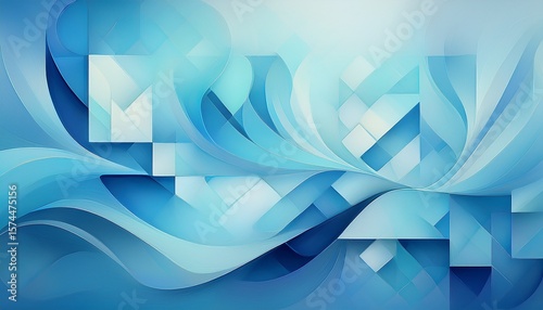 abstract pastel blue background with square shapes