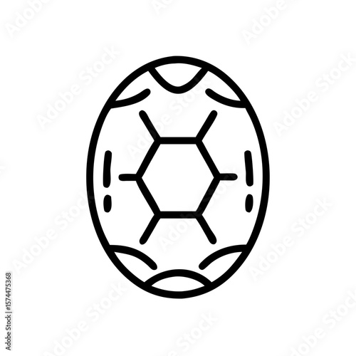 Soccer ball icon sport equipment football game play kick goal round shape competition team match vector 100