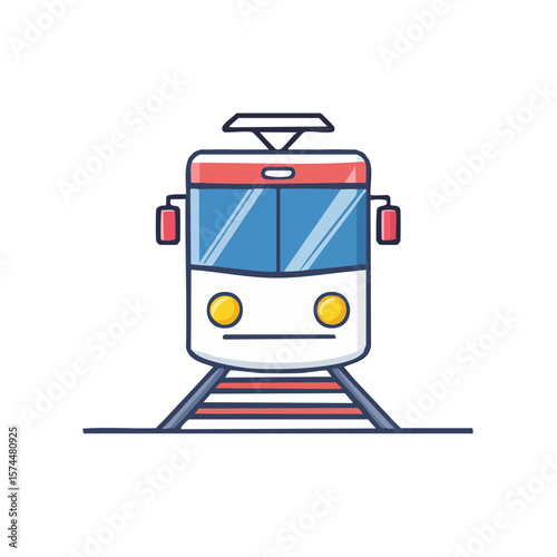 Train Icon Isolated on a Transparent Background