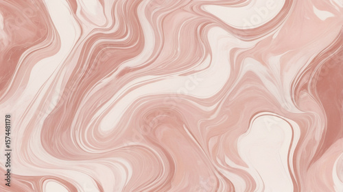 Elegant rose gold marble texture swirls creating a seamless and luxurious background