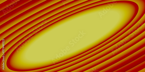 Vibrant abstract background with concentric elliptical rings in red and yellow gradients. Perfect for dynamic presentations, posters, digital graphics, or creative design compositions.