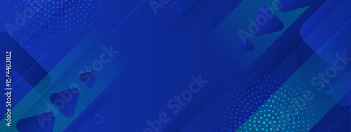 Abstract blue teal background with geometric shapes. Perfect for modern website designs, digital presentations, or minimalist social media graphics. Great for tech companies.