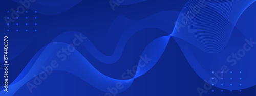 Abstract blue wavy lines and dots ideal for modern designs, backgrounds, digital art, branding, and web designs with a minimalist touch.