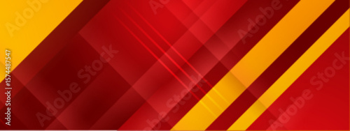 Overlapping red and yellow diagonal lines create a vibrant abstract design suitable for backgrounds, posters, and digital art projects.
