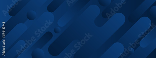 Abstract blue background with rounded shapes. Suitable for designs needing a modern and dynamic vibe. Perfect for tech or corporate projects.