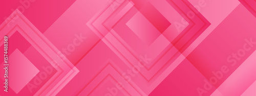 Overlapping pink geometric shapes forming abstract design suitable for backgrounds, posters, and digital art projects requiring modern patterns.