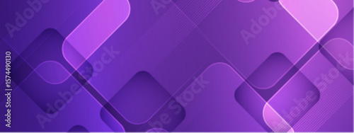 Abstract purple geometric design ideal for digital backgrounds, prints, packaging design, or modern artworks requiring vibrant shapes and patterns.