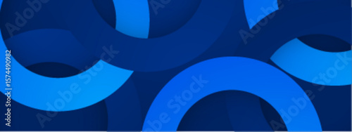 Overlapping blue circles forming an abstract design suitable for backgrounds, posters, branding, and digital art projects. Vibrant and modern.