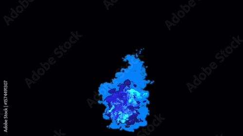 Blue Fire Explosion on Transparent Background

Blue mushroom-cloud style fire blast with smoky edges on transparent background.

