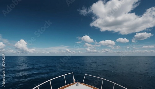 Sailing the Azure Sea: A Boat's Perspective