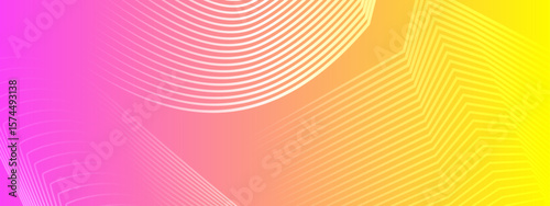 Abstract pink yellow gradient with lines suitable for backgrounds, posters, flyers, and modern design projects needing vibrant colors and dynamic shapes.