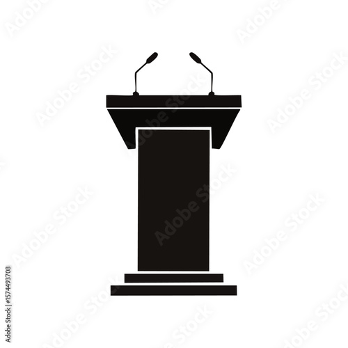 microphone on a podium