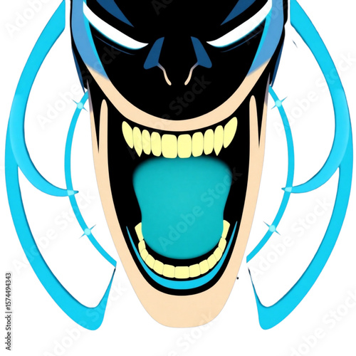 Sonic wave ring from mouth