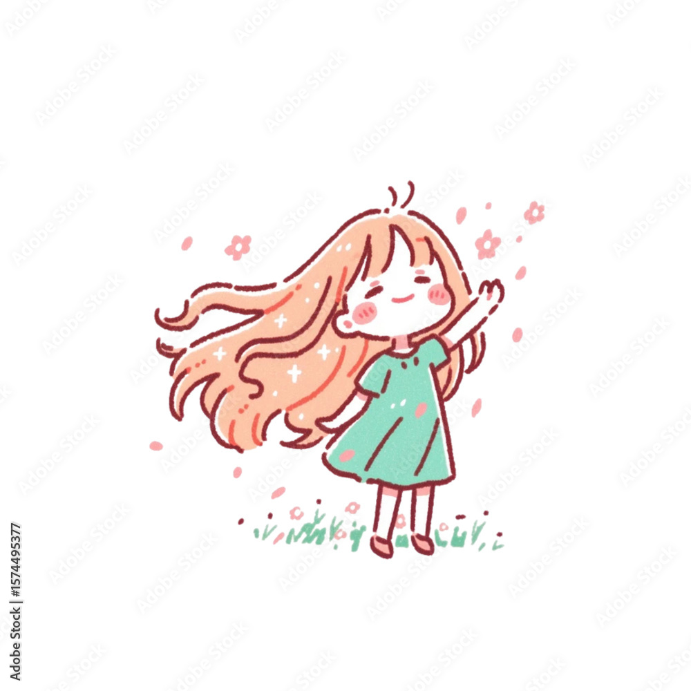 デフォルメ、桜舞い散る中の少女のイラスト、アイコン、素材、背景なし
デフォルメ、桜舞い散る中の少女のイラスト、アイコン、素材、背景なし
