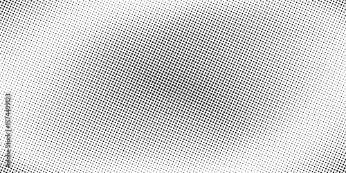 Grunge halftone gradient background. Faded grit noise texture. White and black sand wallpaper.