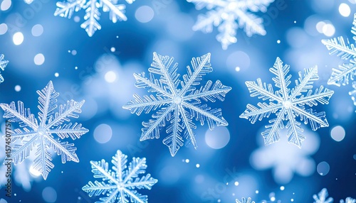 Close-up of ice crystals shining delicately