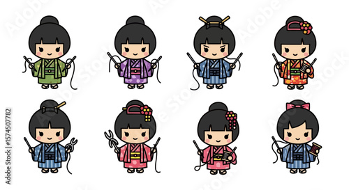 Kawaii Kokeshi Dolls: Traditional Japanese Craft Art