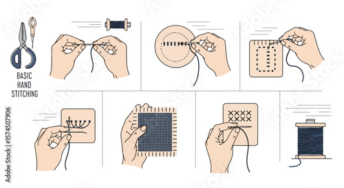 Hand Stitching Basics: Illustrated Sewing Tutorial