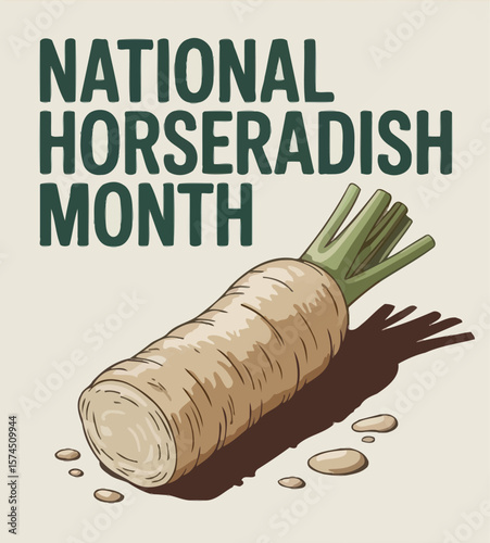 National Horseradish Month, A Celebration of Spicy Flavors and Culinary Creativity with Horseradish Root
