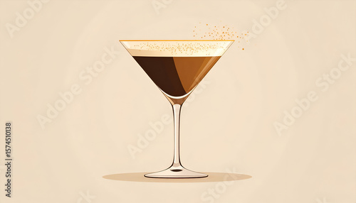 Espresso Martini Cocktail Drink. (1)