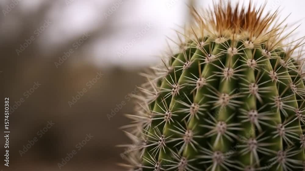 Close-up of a spiky green cactus with sharp spines, showcasing its texture and desert adaptation in a natural setting. Close-up of a spiky green cactus with sharp spines, showcasing its texture and desert adaptation in a natural setting.