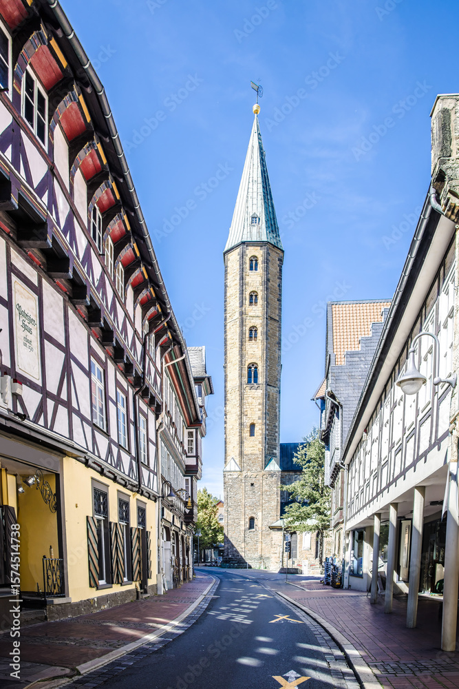 Obraz premium Tower of Markt Church in Goslar