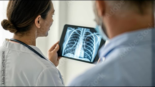 Lung Cancer Awareness Essential for Early Detection and Treatment as Healthcare Professionals Analyze X Ray Images for Patient Care