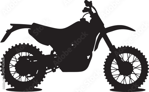 Motorbike Silhouette for Off-Road Racing Design