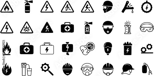 Safety and accident icons
