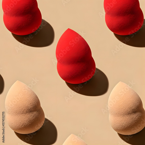 red and white background