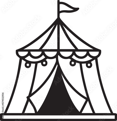 Carnival circus tent 